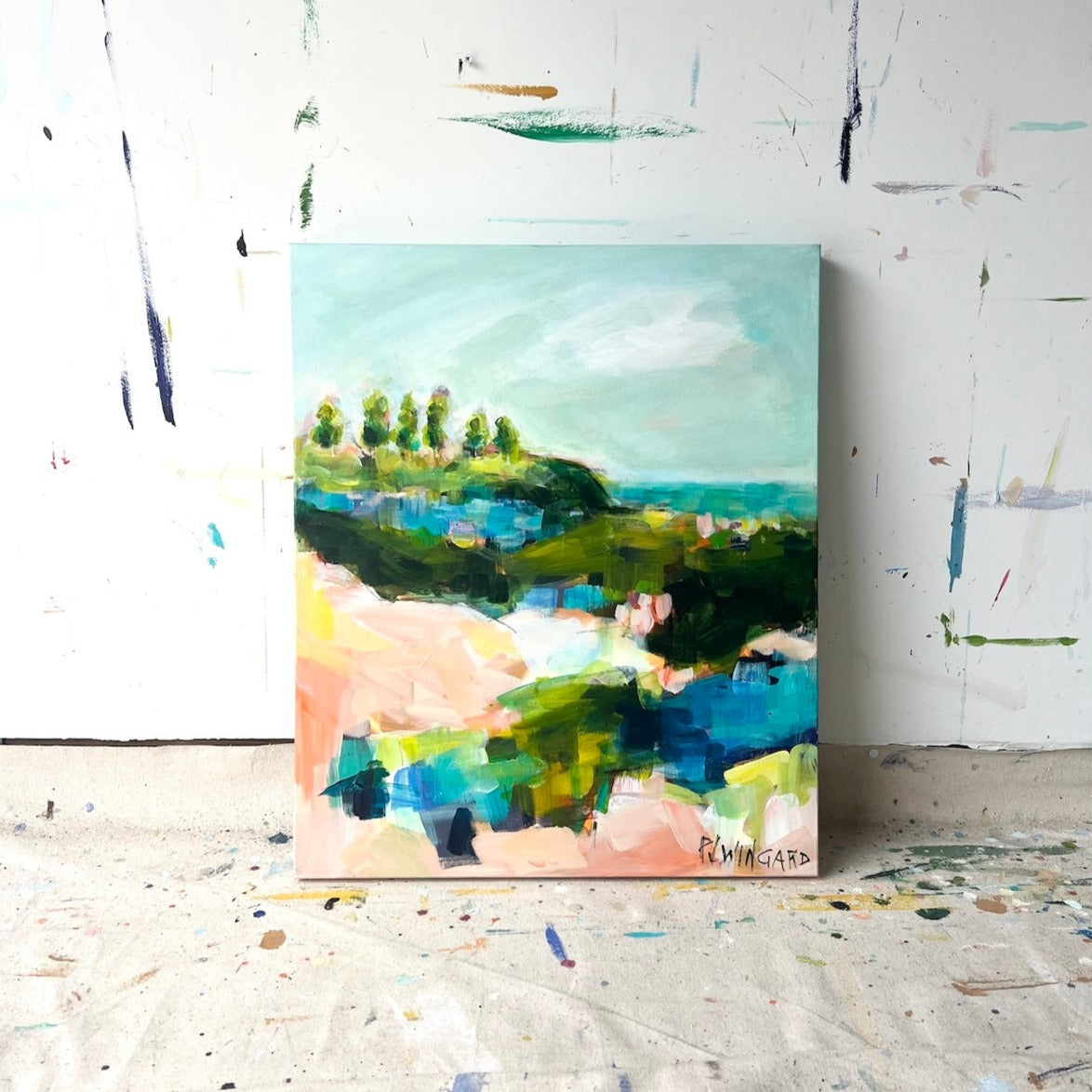Grazie | Abstract Coastal Painting