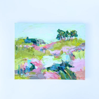 Happiness is the Road | Abstract Coastal Painting