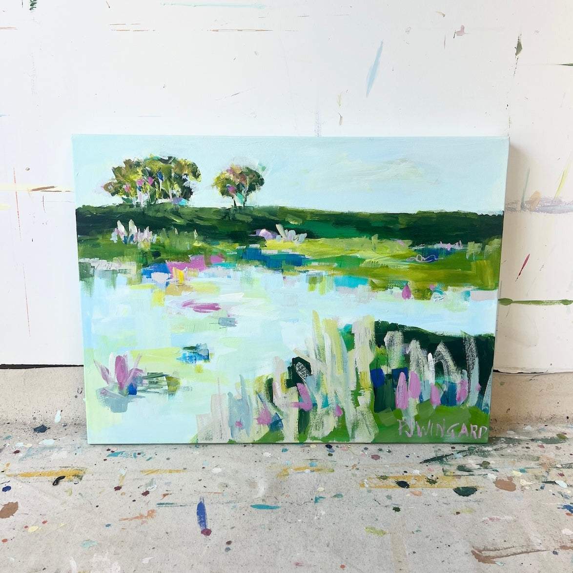 Healing Waters | Abstract Coastal Painting