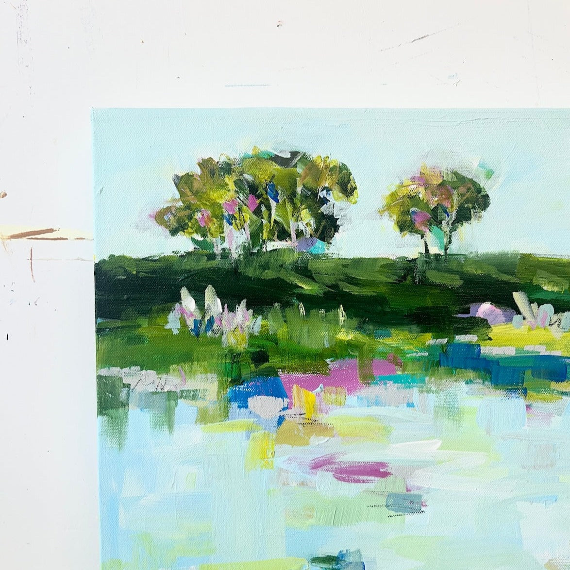 Healing Waters | Abstract Coastal Painting