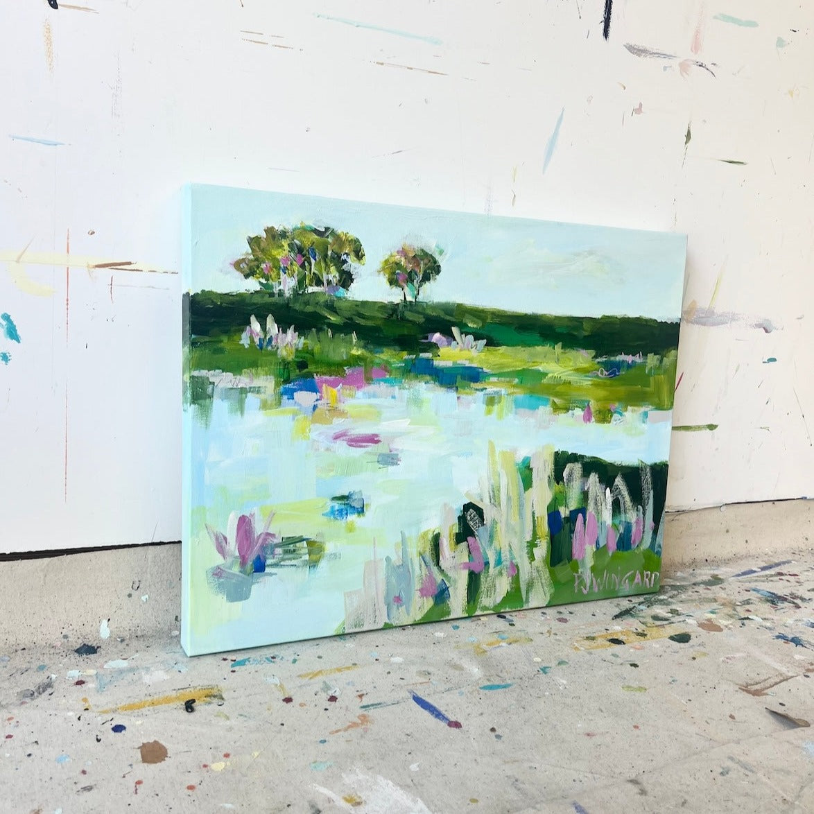 Healing Waters | Abstract Coastal Painting