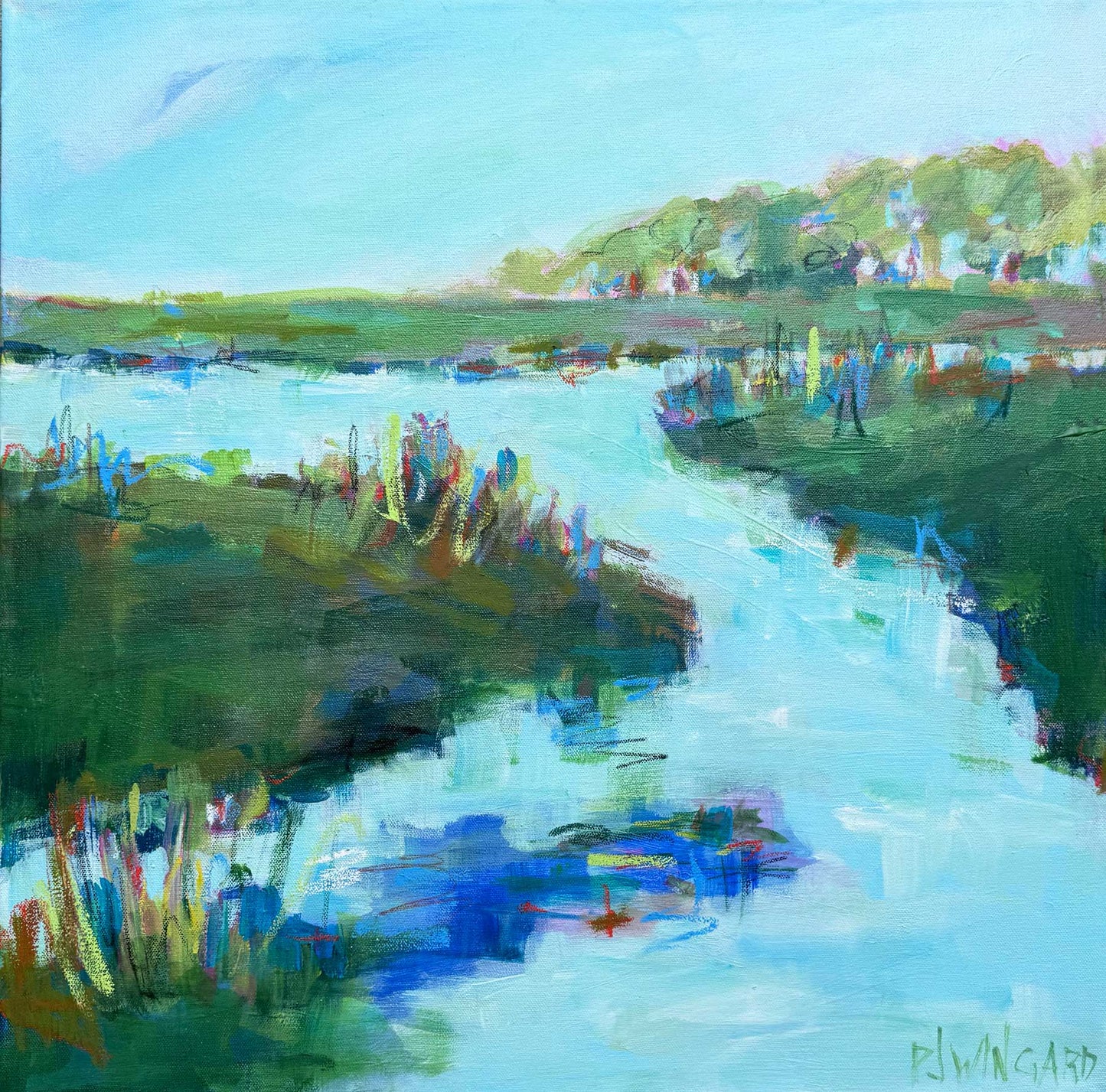 Hello Goodbye | Abstract Coastal Painting