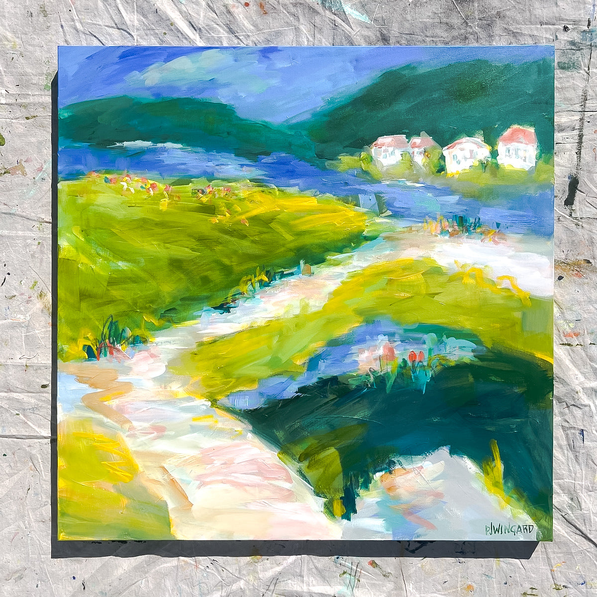 Hello Sunshine | Abstract Coastal Painting