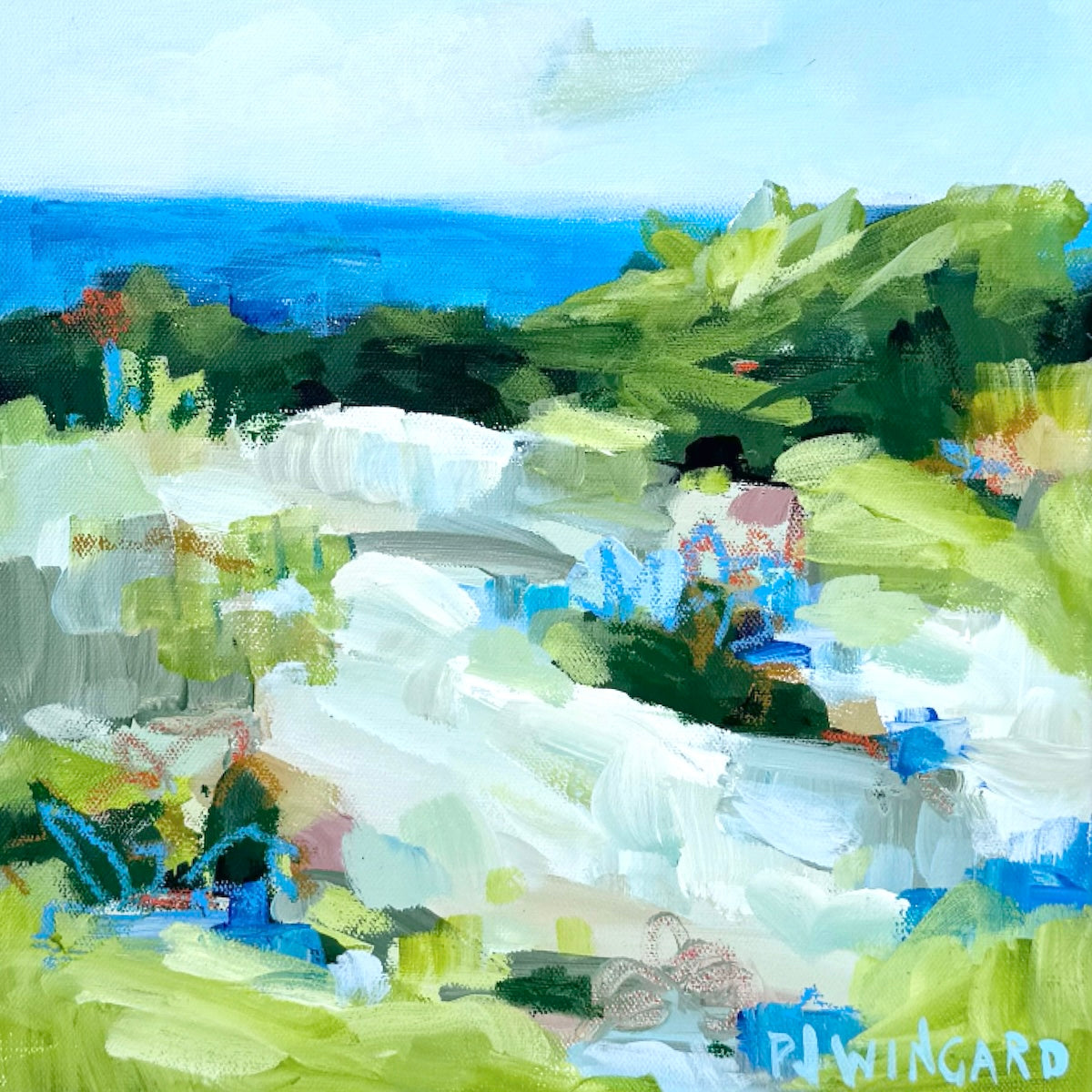 Hello It's Me | Abstract Coastal Painting