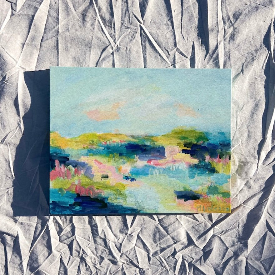 I'll Be Seeing You | Abstract Coastal Painting