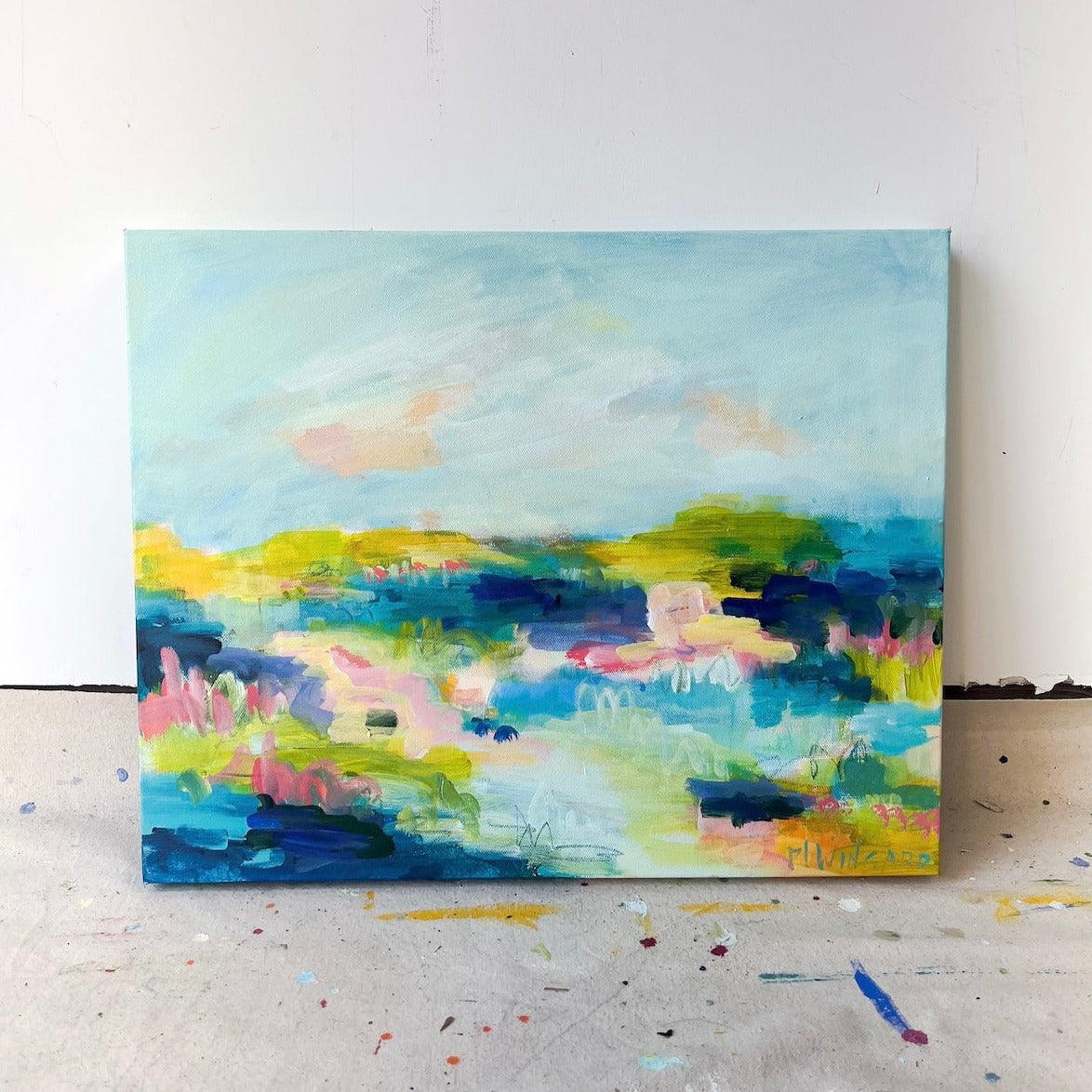 I'll Be Seeing You | Abstract Coastal Painting