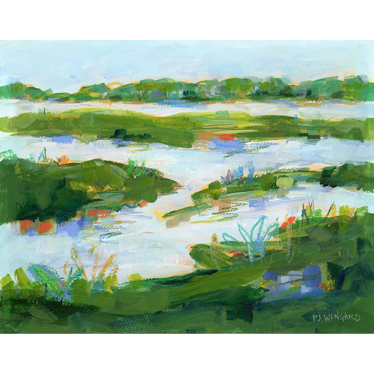 If I Can Dream Coastal Abstract Fine Art Collection by Pamela Wingard Fine Art