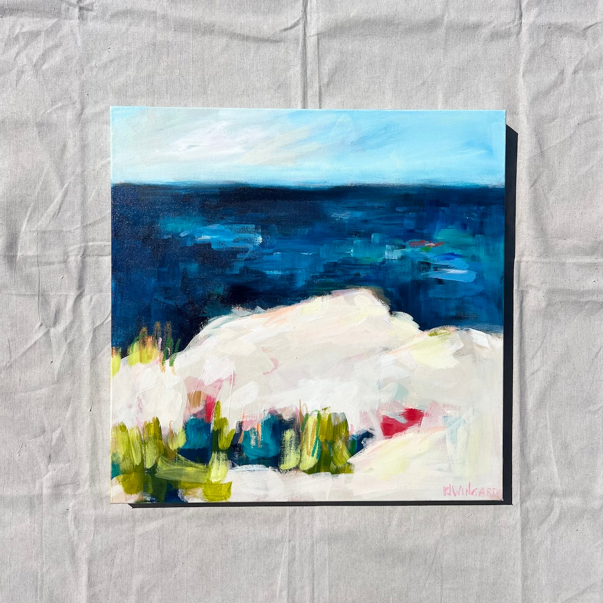 Just Because | Abstract Coastal Painting