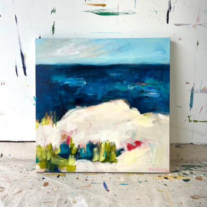 Just Because | Abstract Coastal Painting
