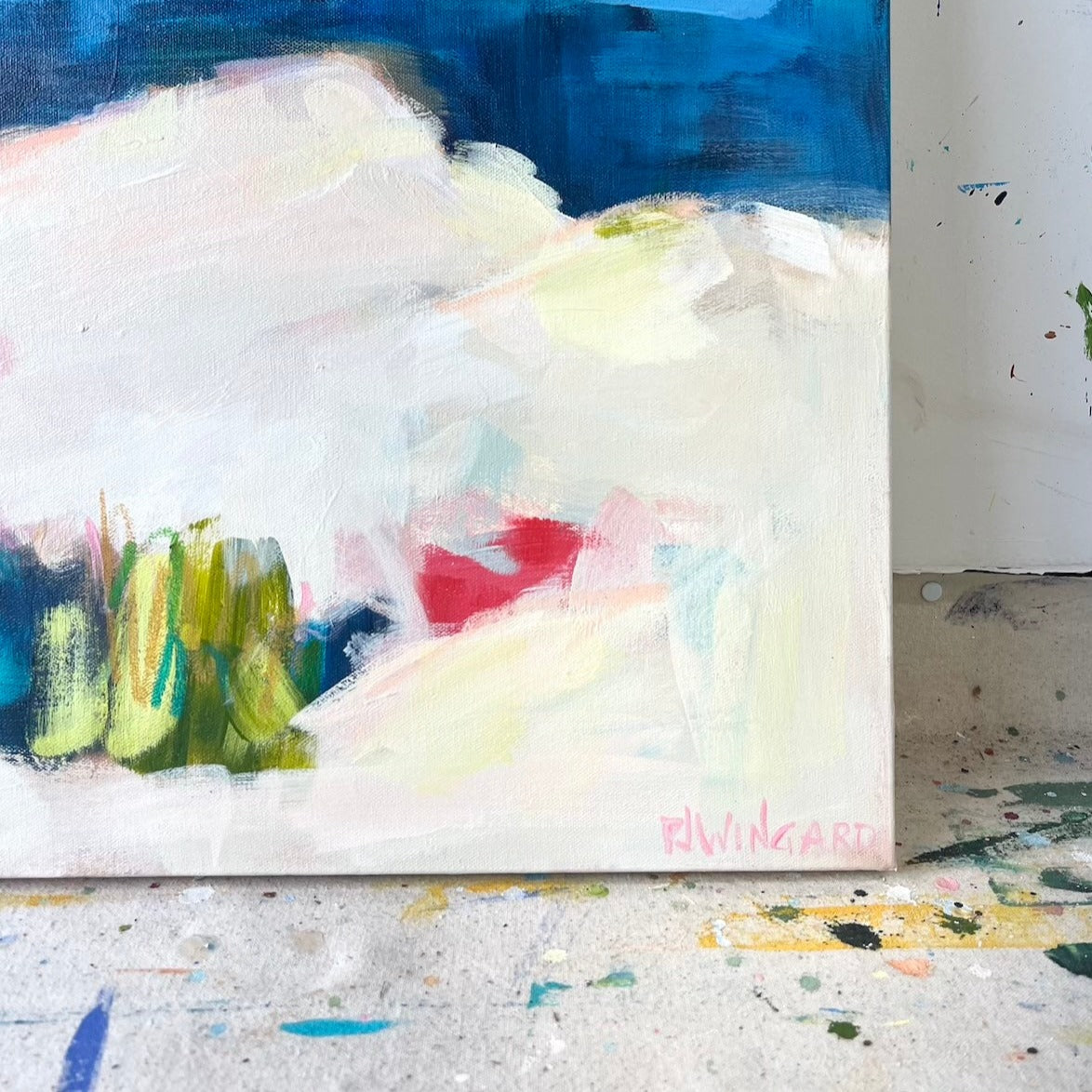 Just Because | Abstract Coastal Painting