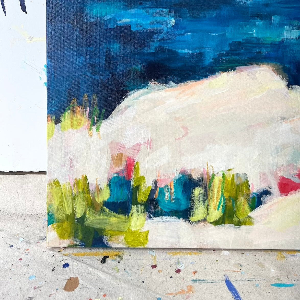 Just Because | Abstract Coastal Painting