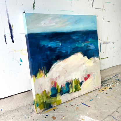 Just Because | Abstract Coastal Painting