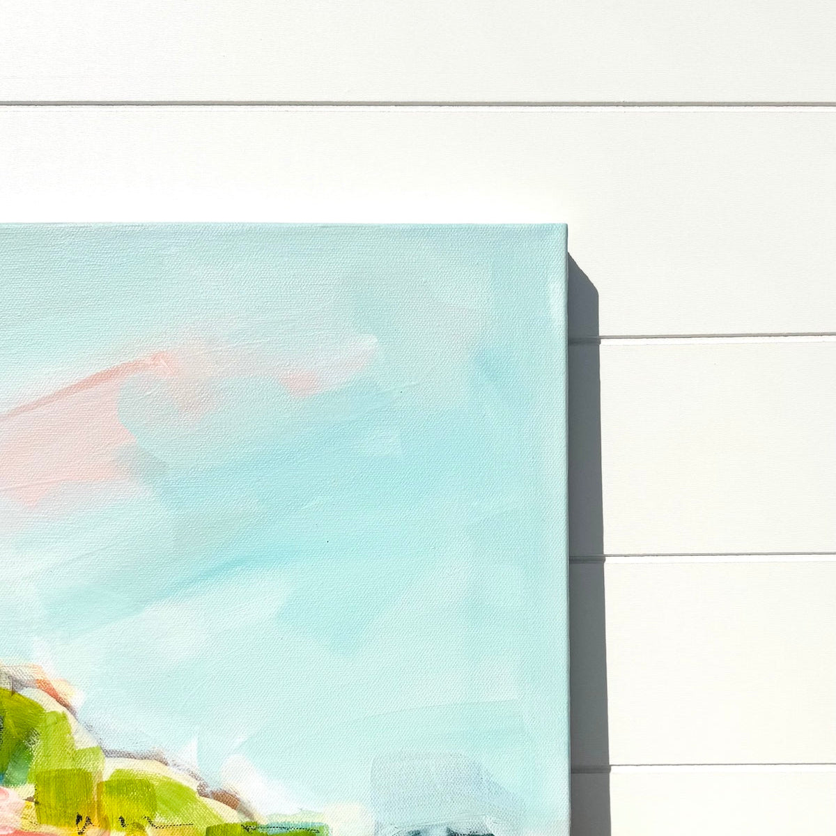 Abstract coastal painting by Pam Wingard Fine Art.