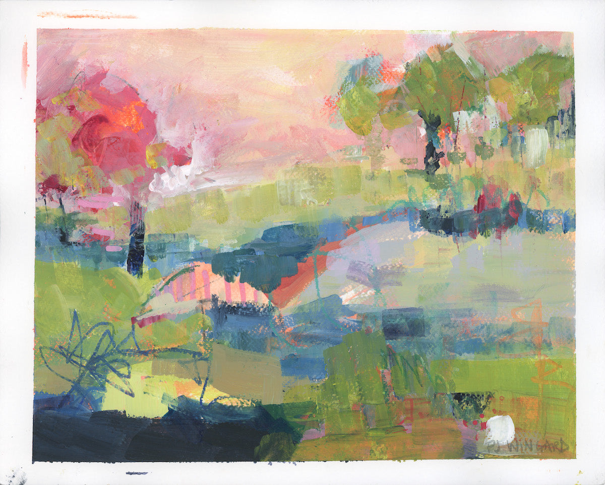 Looking Towards the Future | Abstract Work on Paper