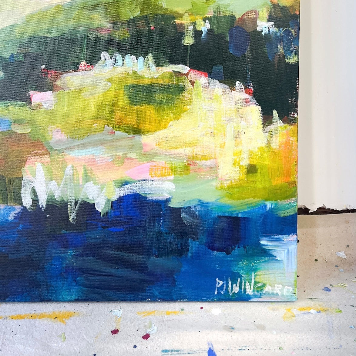 Mama Tried | Abstract Coastal Painting