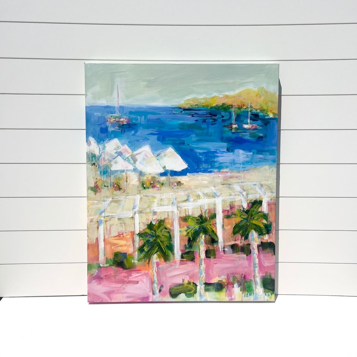 Mediterranean Sun | Abstract Coastal Painting