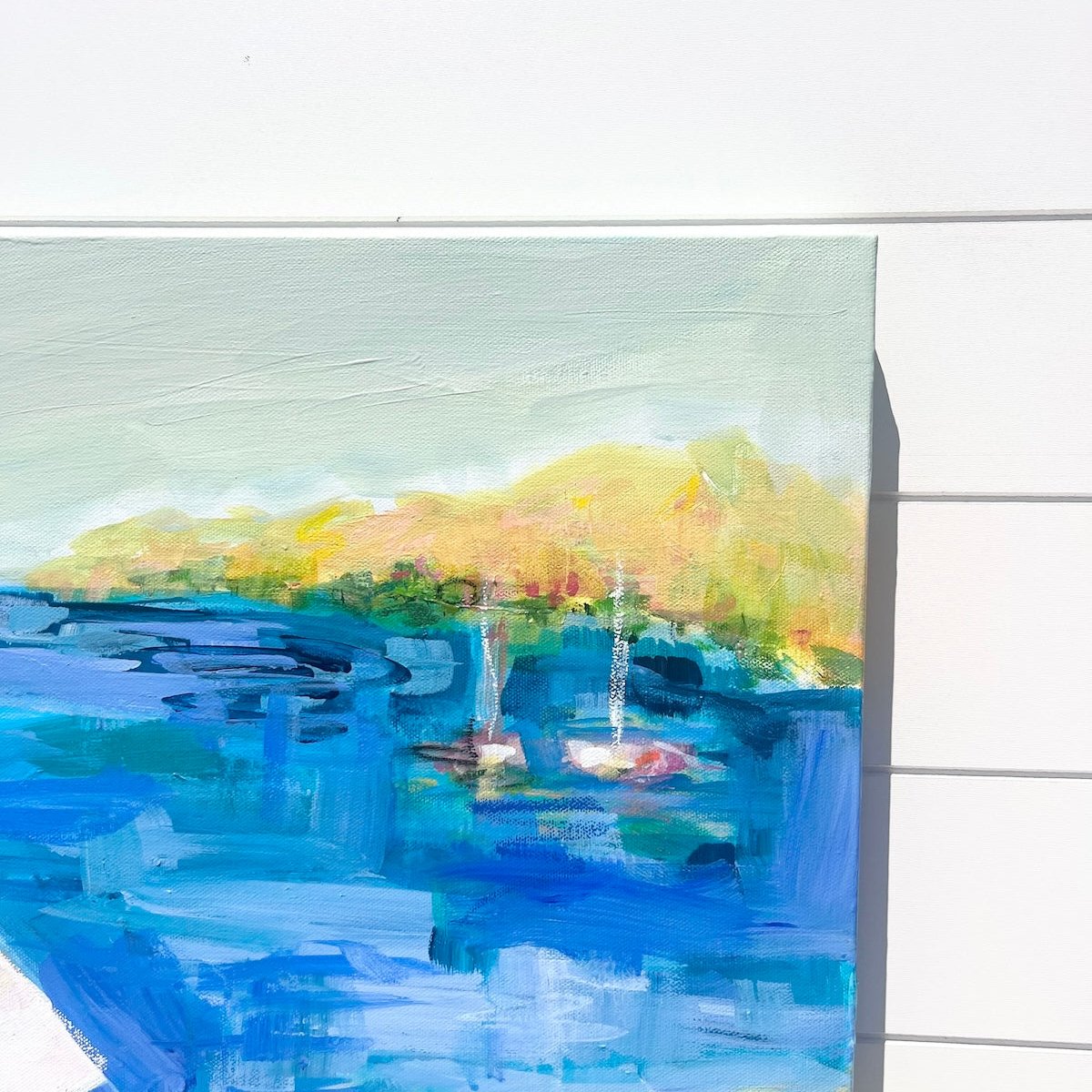 Mediterranean Sun | Abstract Coastal Painting