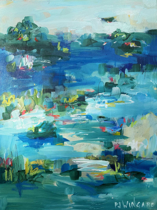 Night and Day | Abstract Coastal Painting