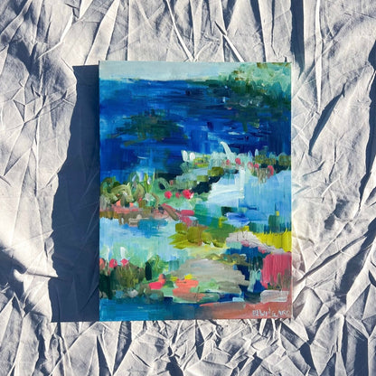 Night and Day | Abstract Coastal Painting