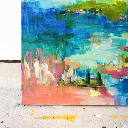 Our Love is Here to Stay | Abstract Coastal Painting
