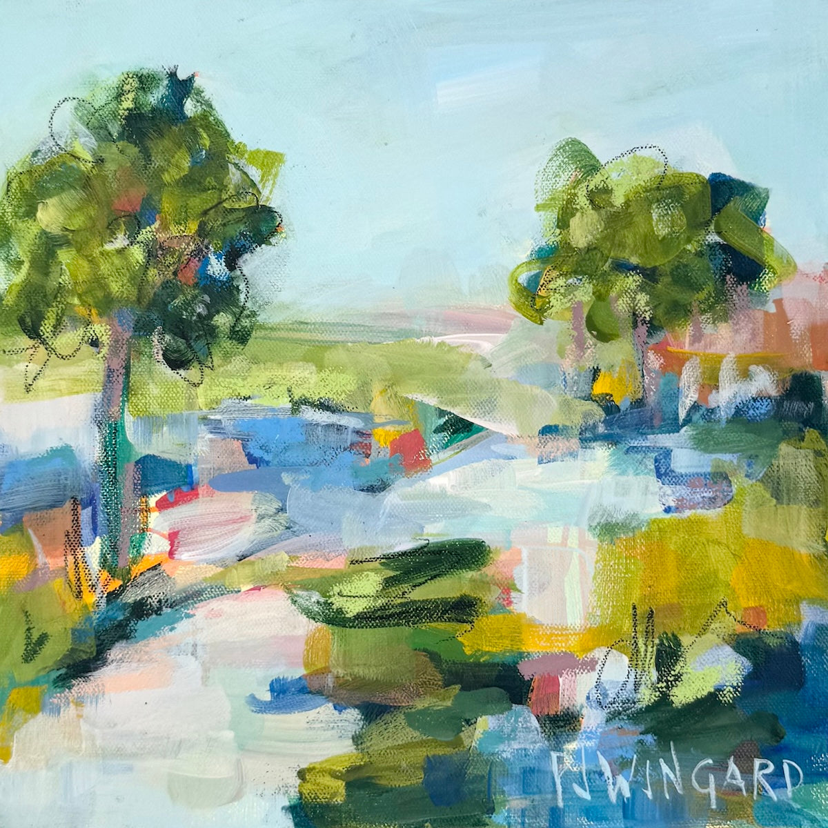Vacation Groove Coastal Abstract Fine Art Collection by Pamela Wingard Fine Art