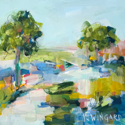 Vacation Groove Coastal Abstract Fine Art Collection by Pamela Wingard Fine Art