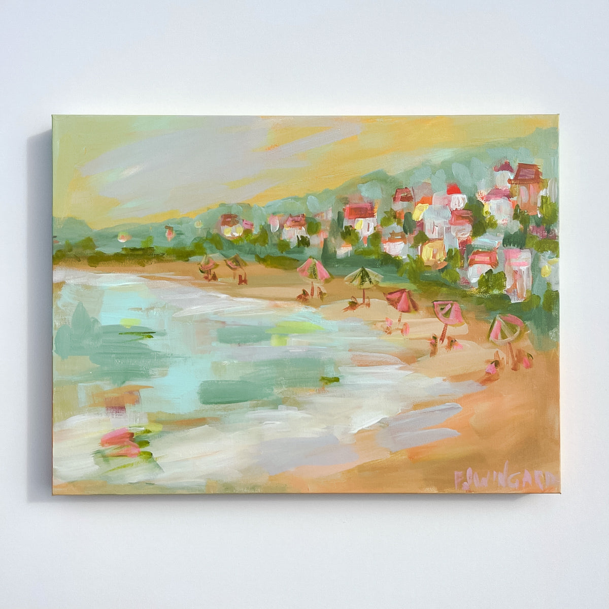 Prosecco Lunch | Abstract Coastal Painting