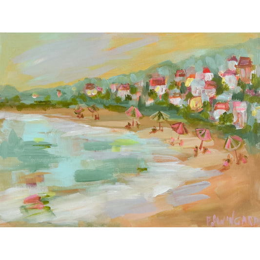 Prosecco Lunch | Abstract Coastal Painting