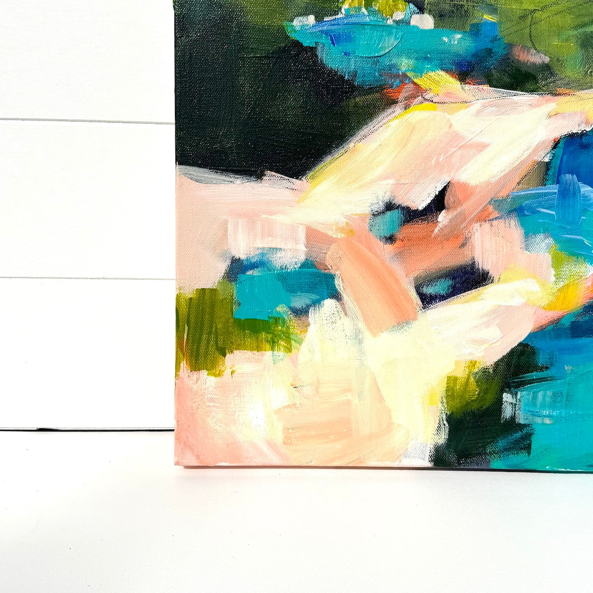 Abstract coastal painting by Pam Wingard Fine Art.