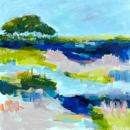 Resting | Abstract Coastal Painting