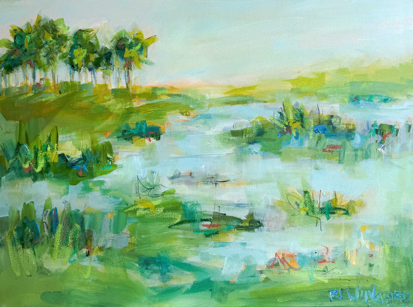 Southern Sunshine | Abstract Coastal Painting