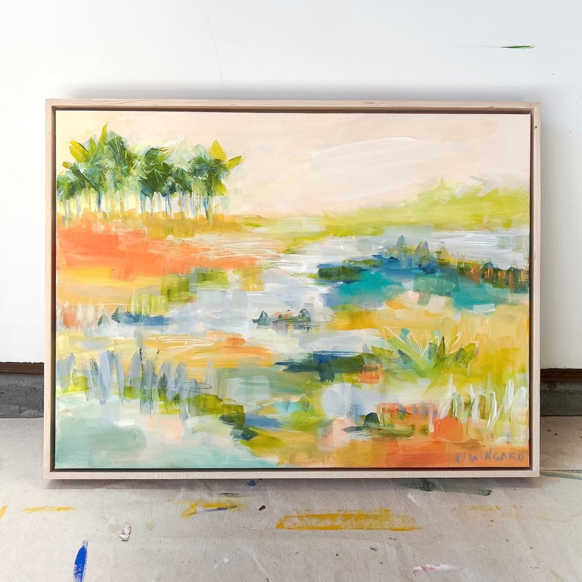 Southern Sunshine | Abstract Coastal Painting