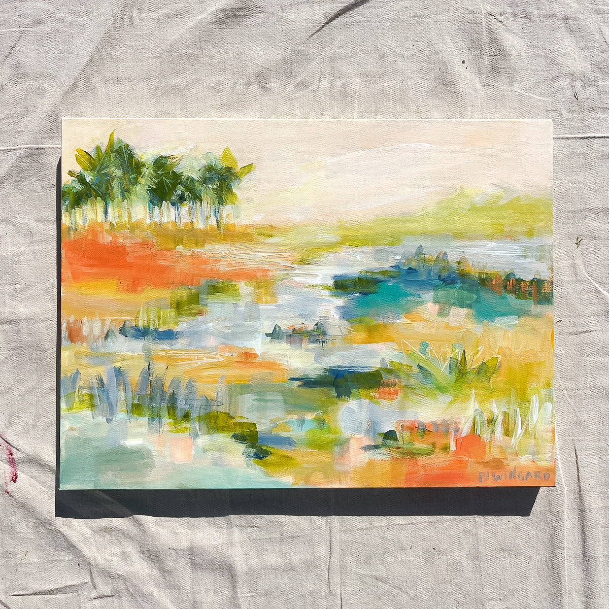 Southern Sunshine | Abstract Coastal Painting