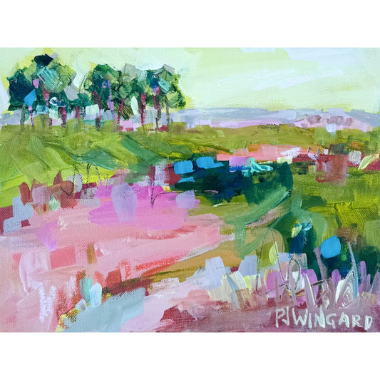 Abstract coastal art by Pamela Wingard