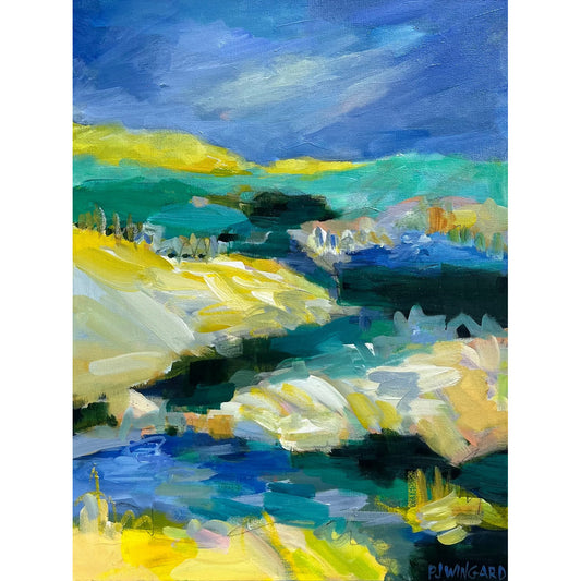 Sunny Girl | Abstract Coastal Painting