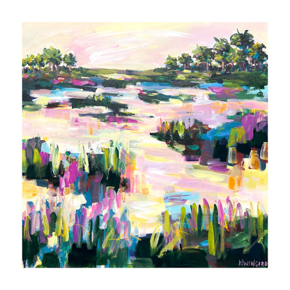 Sunshine and Roses | Abstract Coastal Painting