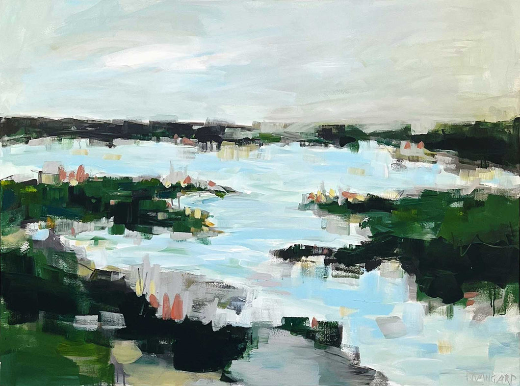 The TIme of My Life Abstract Coastal Painting