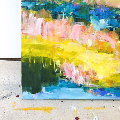 The Warmth of the Sun  | Abstract Coastal Painting