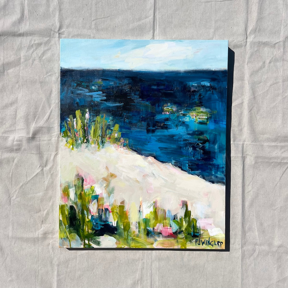 Togetherness | Abstract Coastal Painting
