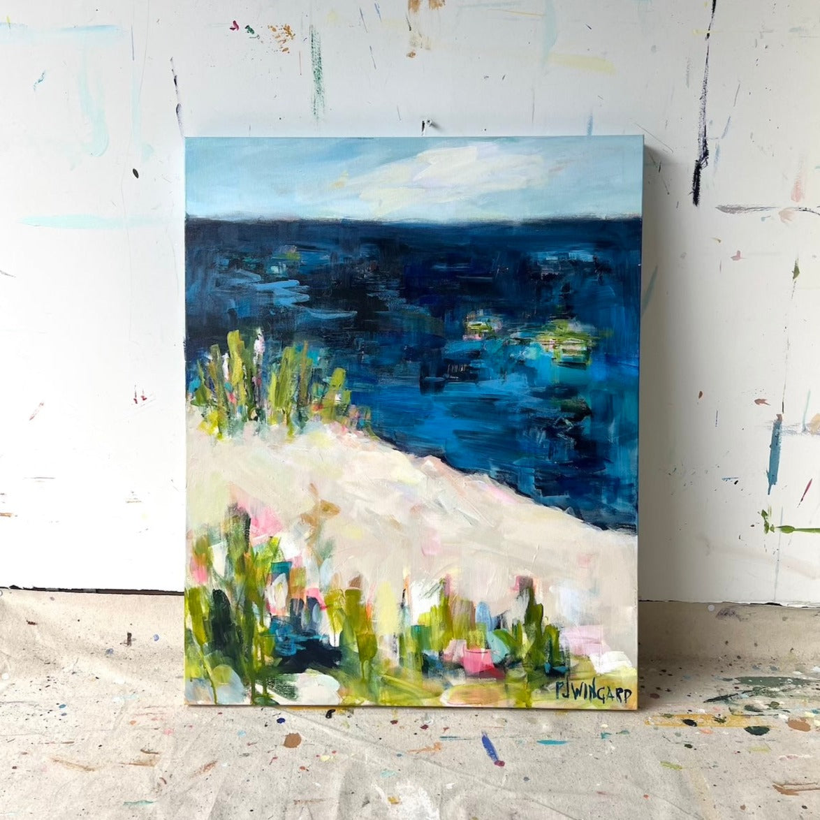 Togetherness | Abstract Coastal Painting