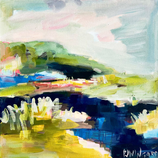 Too Marvelous for Words | Abstract Coastal Painting