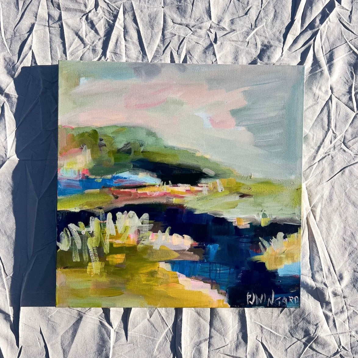 Too Marvelous for Words | Abstract Coastal Painting