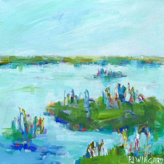 Unchain My Heart | Abstract Coastal Painting
