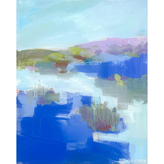 Up on the Roof | Abstract Coastal Painting