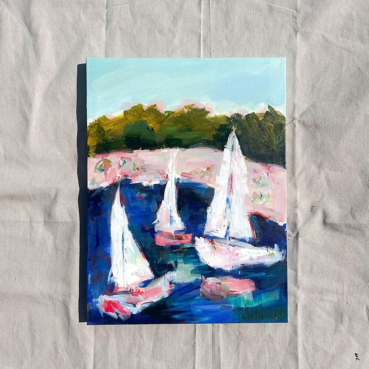 Winds of Change | Abstract Coastal Painting