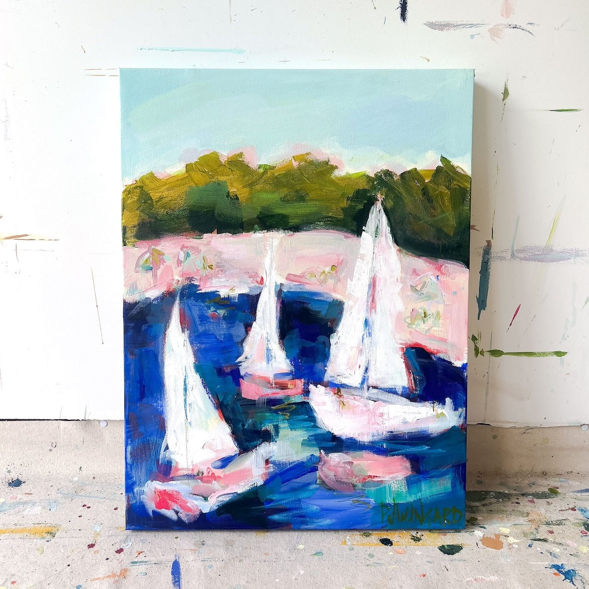 Winds of Change | Abstract Coastal Painting