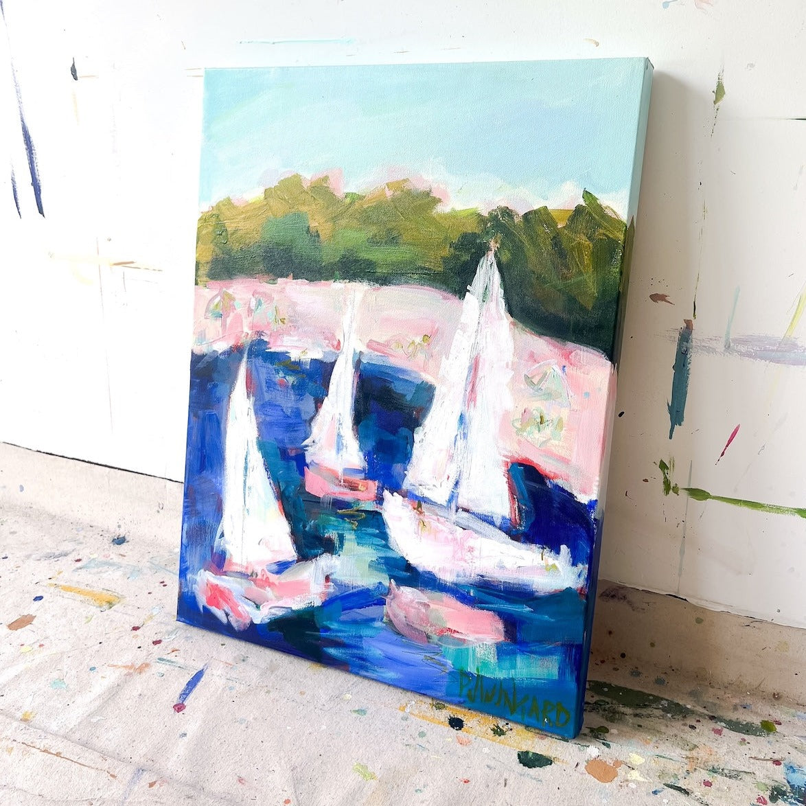 Winds of Change | Abstract Coastal Painting