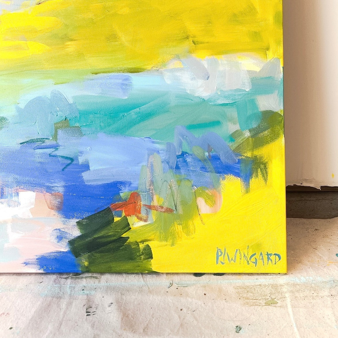 You Are My Sunshine | Abstract Coastal Painting