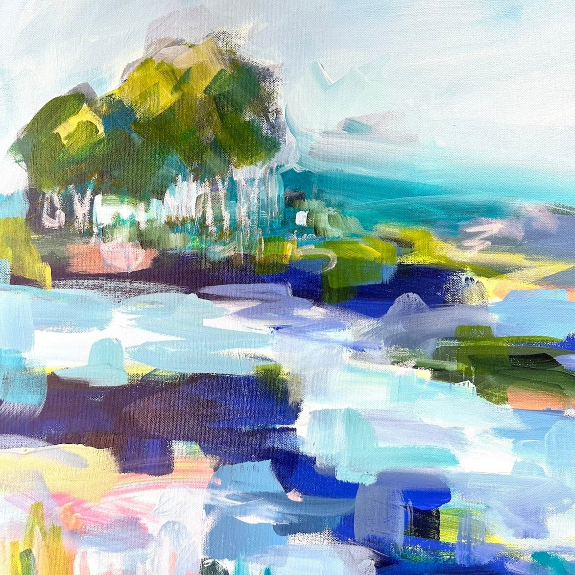 Zen | Abstract Coastal Painting