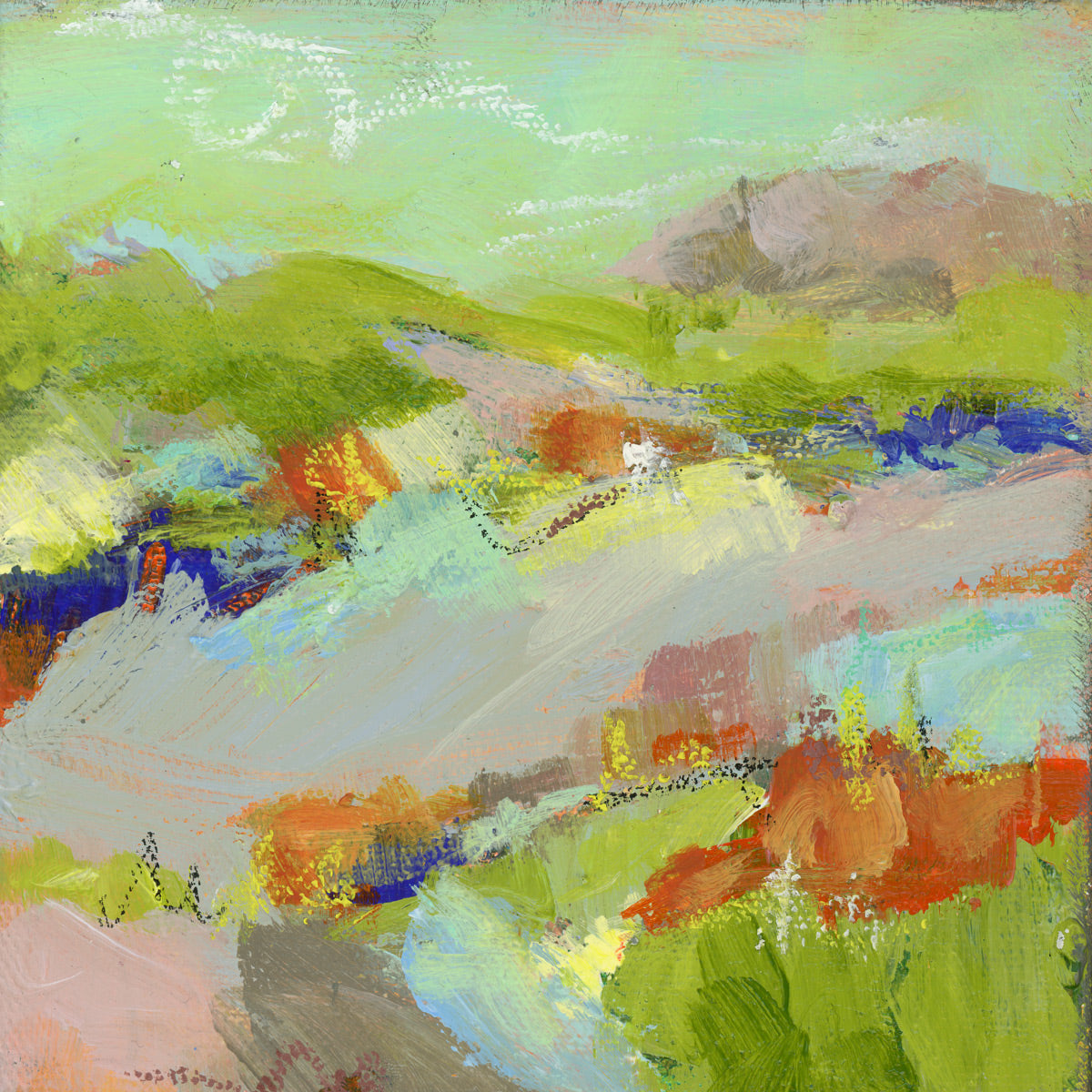Amazing World | Abstract Coastal Painting